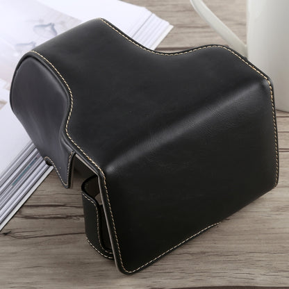 Full Body Camera PU Leather Case Bag with Strap for Fujifilm X-A5 (Black) by buy2fix