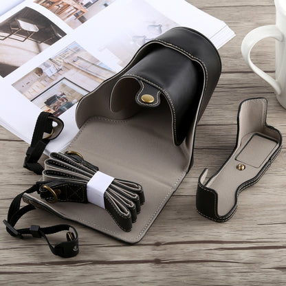Full Body Camera PU Leather Case Bag with Strap for Fujifilm X-A5 (Black) by buy2fix