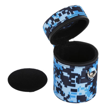 Camouflage Color Small Lens Case Zippered Cloth Pouch Box for DSLR Camera Lens, Size: 11x8x8cm (Blue) by buy2fix