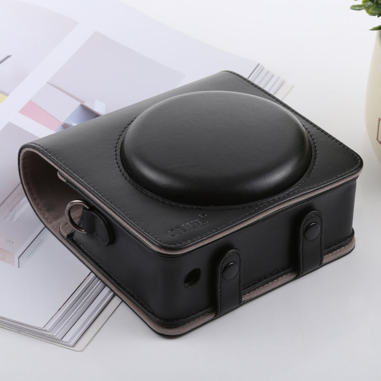 Retro Style Full Body Camera PU Leather Case Bag with Strap for FUJIFILM instax SQUARE SQ6 (Black) by buy2fix