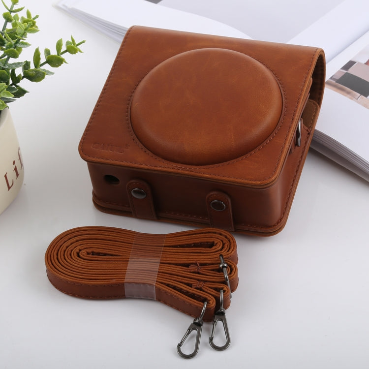 Retro Style Full Body Camera PU Leather Case Bag with Strap for FUJIFILM instax SQUARE SQ6 (Brown) by buy2fix