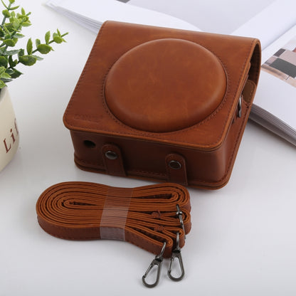 Retro Style Full Body Camera PU Leather Case Bag with Strap for FUJIFILM instax SQUARE SQ6 (Brown) by buy2fix