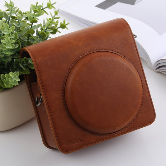 Retro Style Full Body Camera PU Leather Case Bag with Strap for FUJIFILM instax SQUARE SQ6 (Brown) by buy2fix