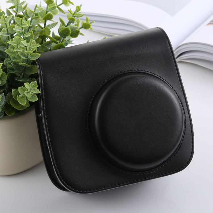 Retro Style Full Body Camera PU Leather Case Bag with Strap for FUJIFILM instax mini 9 / mini 8+ / mini 8(Black) by buy2fix