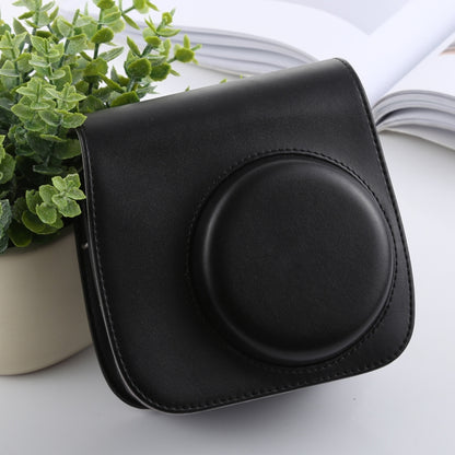 Retro Style Full Body Camera PU Leather Case Bag with Strap for FUJIFILM instax mini 9 / mini 8+ / mini 8(Black) by buy2fix