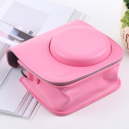 Retro Style Full Body Camera PU Leather Case Bag with Strap for FUJIFILM instax mini 9 / mini 8+ / mini 8(Pink) by buy2fix