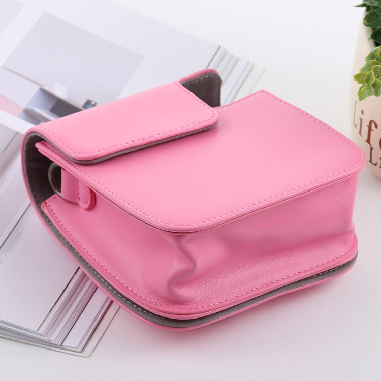 Retro Style Full Body Camera PU Leather Case Bag with Strap for FUJIFILM instax mini 9 / mini 8+ / mini 8(Pink) by buy2fix