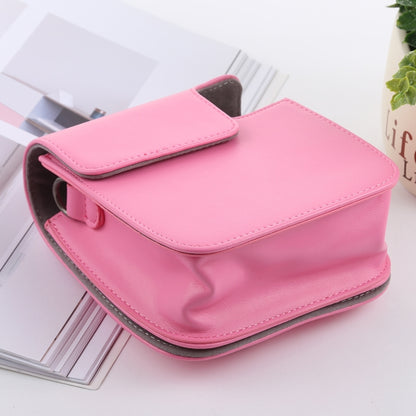 Retro Style Full Body Camera PU Leather Case Bag with Strap for FUJIFILM instax mini 9 / mini 8+ / mini 8(Pink) by buy2fix