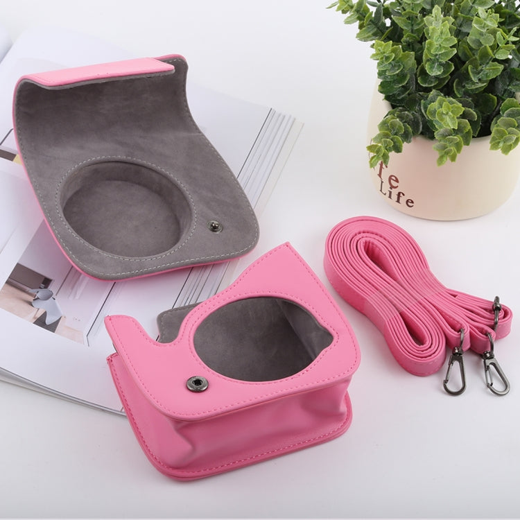 Retro Style Full Body Camera PU Leather Case Bag with Strap for FUJIFILM instax mini 9 / mini 8+ / mini 8(Pink) by buy2fix
