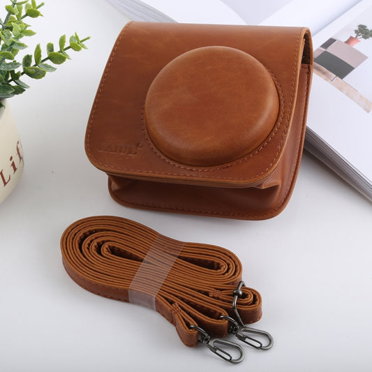 Retro Style Full Body Camera PU Leather Case Bag with Strap for FUJIFILM instax mini 9 / mini 8+ / mini 8(Brown) by buy2fix