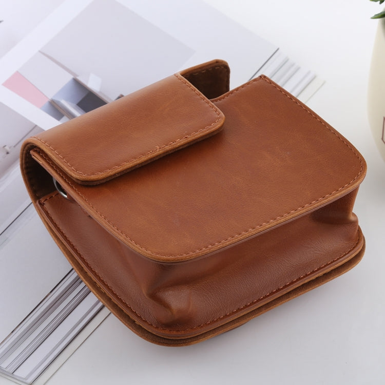 Retro Style Full Body Camera PU Leather Case Bag with Strap for FUJIFILM instax mini 9 / mini 8+ / mini 8(Brown) by buy2fix