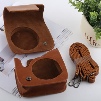 Retro Style Full Body Camera PU Leather Case Bag with Strap for FUJIFILM instax mini 9 / mini 8+ / mini 8(Brown) by buy2fix
