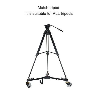 Kingjoy VX-600D Aluminium Alloy Camera Big Foot Wheel Tripod Pulley Base - Other Accessories by buy2fix | Online Shopping UK | buy2fix