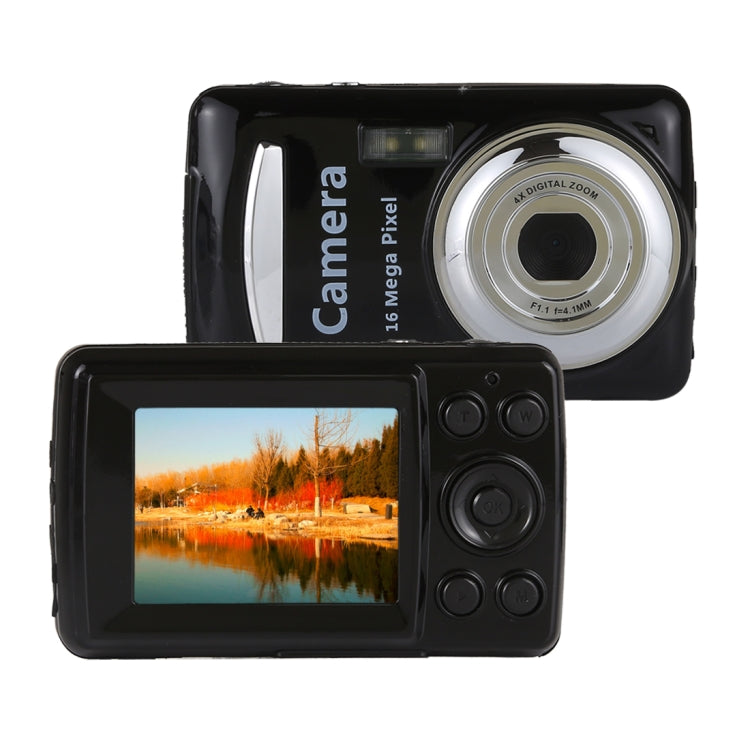 1280x720P HD 4X Digital Zoom 16.0 MP Digital Video Camera Recorder with 2.4 inch TFT Screen(Black) - Video Cameras by buy2fix | Online Shopping UK | buy2fix