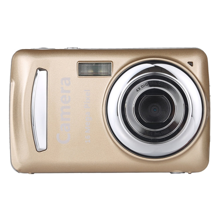 1280x720P HD 4X Digital Zoom 16.0 MP Digital Video Camera Recorder with 2.4 inch TFT Screen(Gold) - Video Cameras by buy2fix | Online Shopping UK | buy2fix