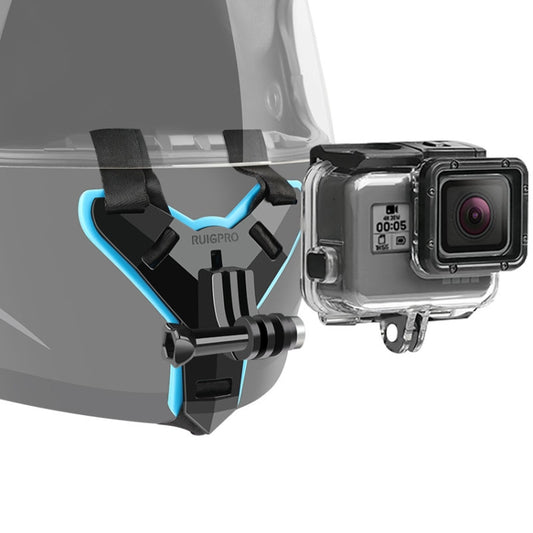 Helmet Belt Mount + Waterproof Housing Protective Case for GoPro HERO7 Black /6 /5 - Helmet Mount by buy2fix | Online Shopping UK | buy2fix