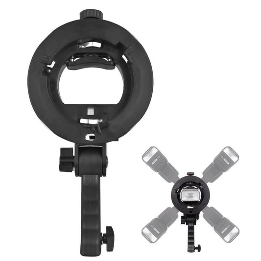 S Type Portable Top Flash Bracket - Stand Bracket by buy2fix | Online Shopping UK | buy2fix