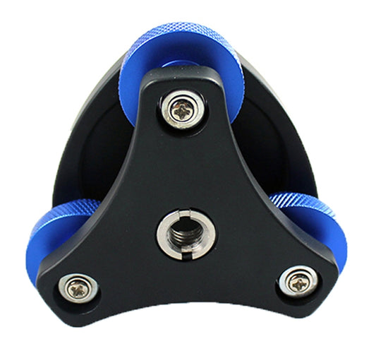 DLEV-3838 Precision Bubble Level Leveling Base Tripod Head Plate with 3/8 inch Screw & 3 Adjustment Dials for Tripod Mount - Tripod Heads by buy2fix | Online Shopping UK | buy2fix