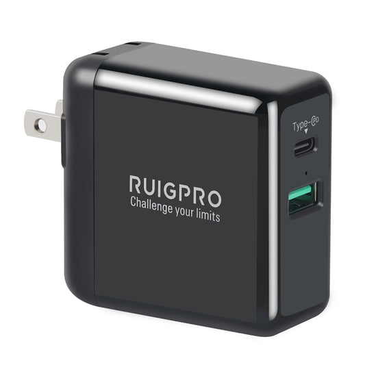 RUIGPRO 5V 3A QC 3.0 + PD Quick Charger Power Adapter for DJI OSMO Action, US Plug - Cable & Charger by buy2fix | Online Shopping UK | buy2fix