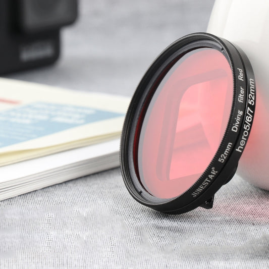 RUIGPRO for GoPro HERO 7/6 /5 Professional 52mm Red Color Lens Filter with Filter Adapter Ring & Lens Cap - Lens Filter by RUIGPRO | Online Shopping UK | buy2fix