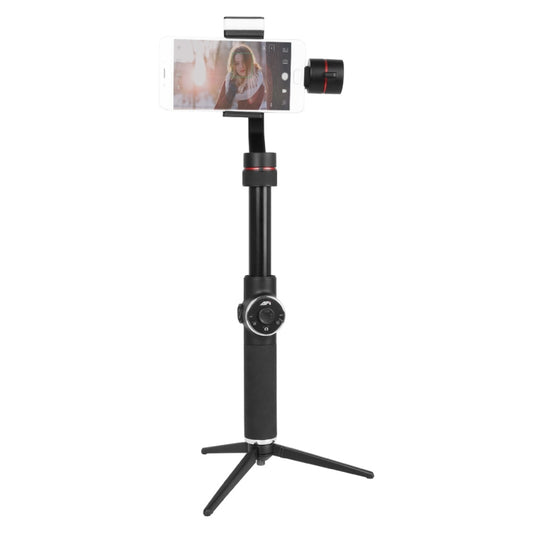 AFI V5 Smooth 3-Axis Handheld Aluminum Brushless Gimbal Stabilizer with Tripod Mount & Fill Light for Smartphones within 6 inch, Support Face Tracking(Black) - Handheld Gimbals by buy2fix | Online Shopping UK | buy2fix