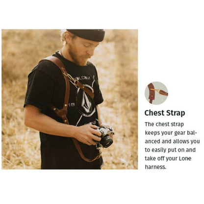 Quick Release Anti-Slip Shoulder Leather Harness Camera Strap with Metal Hook for SLR / DSLR Cameras (Left Shoulder) by buy2fix