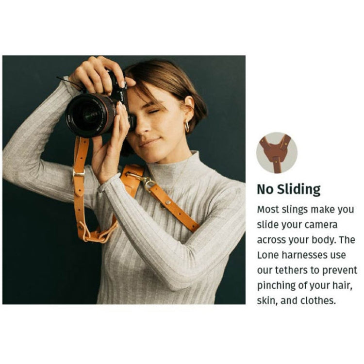 Quick Release Anti-Slip Shoulder Leather Harness Camera Strap with Metal Hook for SLR / DSLR Cameras (Left Shoulder) by buy2fix