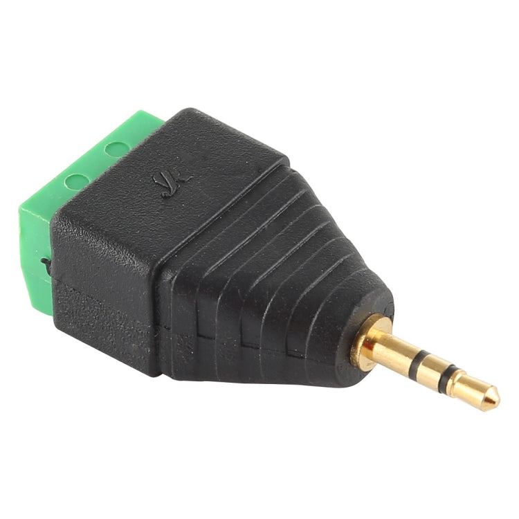2.5mm Male Plug 3 Pole 3 Pin Terminal Block Stereo Audio Connector by buy2fix