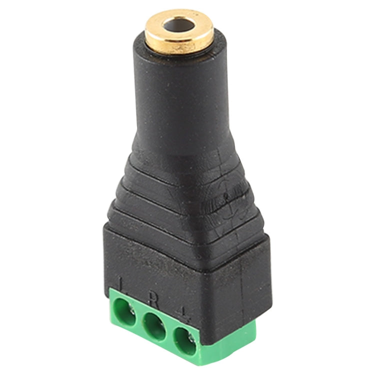 3.5mm Female Plug 3 Pin Terminal Block Stereo Audio Connector by buy2fix