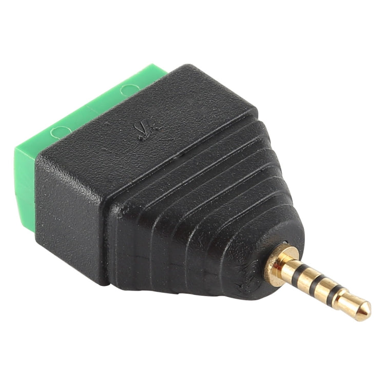 2.5mm Male Plug 4 Pole 4 Pin Terminal Block Stereo Audio Connector - Audio Adapter by buy2fix | Online Shopping UK | buy2fix