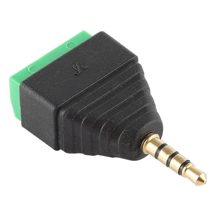 3.5mm Male Plug 4 Pole 4 Pin Terminal Block Stereo Audio Connector - Audio Adapter by buy2fix | Online Shopping UK | buy2fix