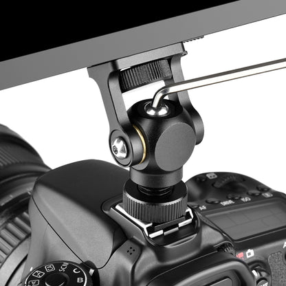 YELANGU 180 Degree Swing Mini Tripod Ball Head Bracket Cold Shoe Mount 1/4 inch Screw Adapter(Black) - Tripod Heads by YELANGU | Online Shopping UK | buy2fix