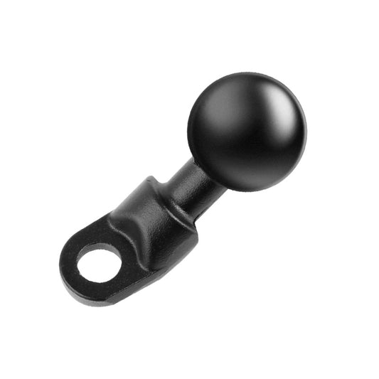 25mm Ball Head Motorcycle Rearview Mirror Screw Hole Fixed Mount Holder for GoPro, Insta360, DJI and Other Action Cameras(Black) - Bicycle Handlebar Mount by buy2fix | Online Shopping UK | buy2fix
