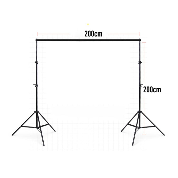 200x200cm Photo Studio Background Support Stand Backdrop Crossbar Bracket Kit - Support Stands by buy2fix | Online Shopping UK | buy2fix