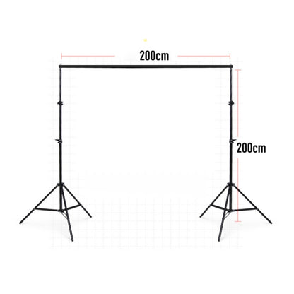 200x200cm Photo Studio Background Support Stand Backdrop Crossbar Bracket Kit - Support Stands by buy2fix | Online Shopping UK | buy2fix