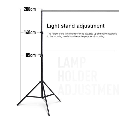 200x200cm Photo Studio Background Support Stand Backdrop Crossbar Bracket Kit - Support Stands by buy2fix | Online Shopping UK | buy2fix