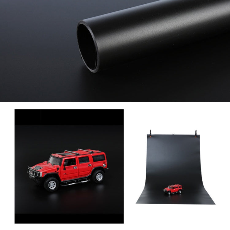 100x200cm PVC Paper Matte Photography Background(Black) - Solid Color by buy2fix | Online Shopping UK | buy2fix