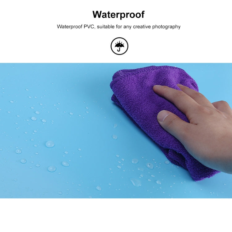 120x200cm PVC Paper Matte Photography Background(Blue) - Solid Color by buy2fix | Online Shopping UK | buy2fix