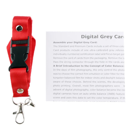3 in 1 Black White Gray Balance Card / Digital Gray Card with Strap, Works with Any Digital Camera, File Form: RAW and JPEG, Size: 8.7cm x 5.5cm by buy2fix