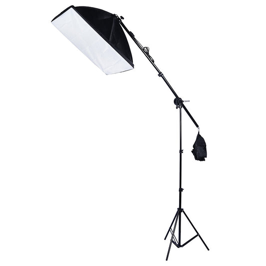 50x70cm Single Light Softbox + 2m Photography Lighting Tripod Mount Stand + Arm Jib Crossbar Bracket Studio Flash Light Set - Stand Bracket by buy2fix | Online Shopping UK | buy2fix