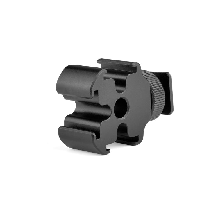 YELANGU YLG0601A A68 3-Head Cold Shoe Mount Adapter Microphone Flash Light Metal Holder Bracket(Black) - Tripod Heads by YELANGU | Online Shopping UK | buy2fix