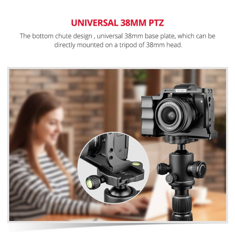 YELANGU C14-A YLG0714A-A Video Camera Cage Stabilizer for Canon EOS M50 (Black) - Camera Cage by YELANGU | Online Shopping UK | buy2fix