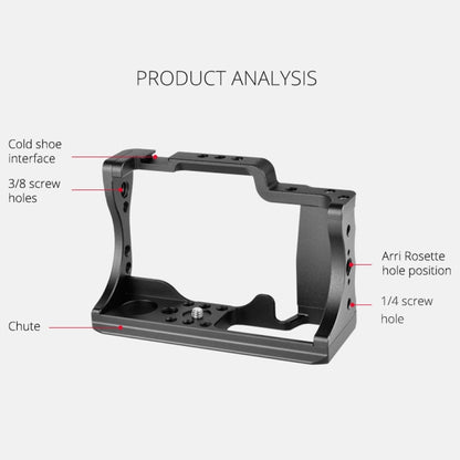 YELANGU C14-A YLG0714A-A Video Camera Cage Stabilizer for Canon EOS M50 (Black) - Camera Cage by YELANGU | Online Shopping UK | buy2fix
