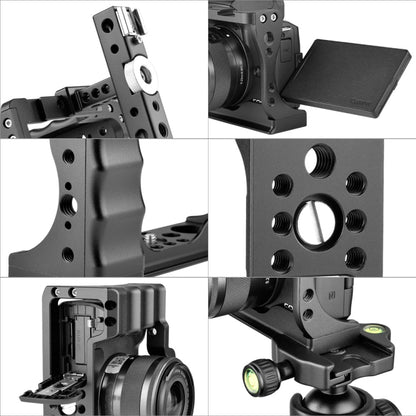 YELANGU C14-A YLG0714A-A Video Camera Cage Stabilizer for Canon EOS M50 (Black) - Camera Cage by YELANGU | Online Shopping UK | buy2fix