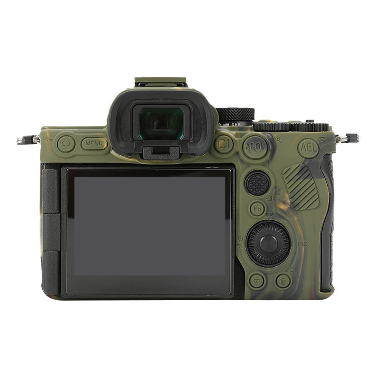 For Sony ILCE-7RM5 / Alpha 7R V Soft Silicone Protective Case (Camouflage) by buy2fix