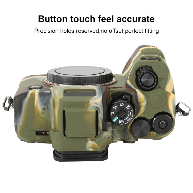 For Sony ILCE-7RM5 / Alpha 7R V Soft Silicone Protective Case (Camouflage) by buy2fix
