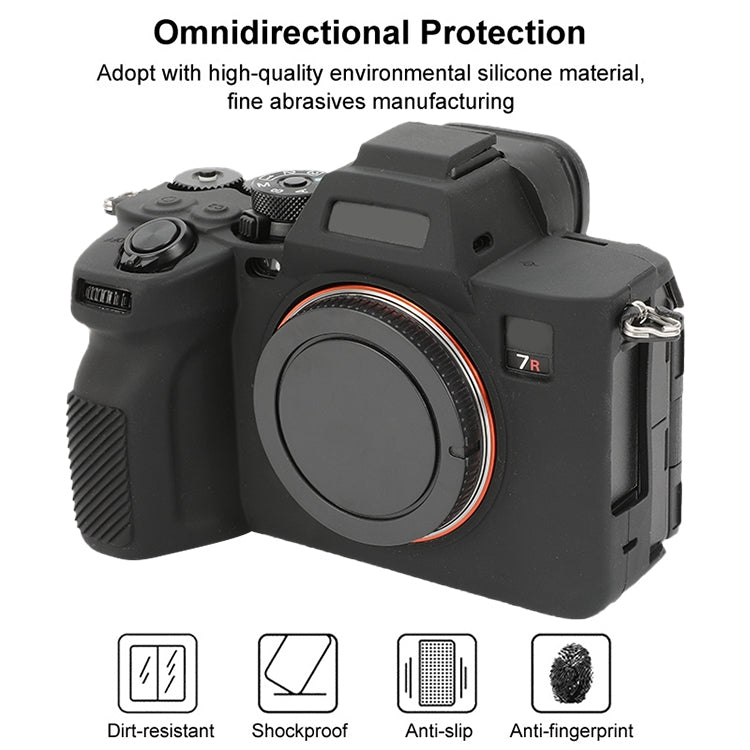 For Sony ILCE-7RM5 / Alpha 7R V Soft Silicone Protective Case (Black) by buy2fix