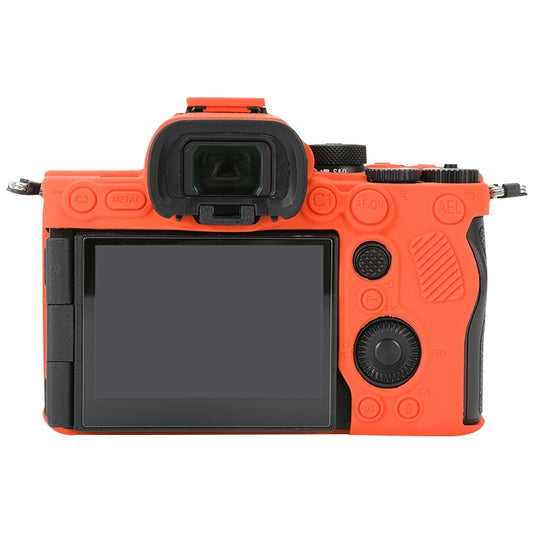 For Sony ILCE-7RM5 / Alpha 7R V Soft Silicone Protective Case (Orange) by buy2fix