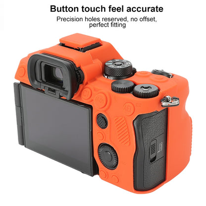 For Sony ILCE-7RM5 / Alpha 7R V Soft Silicone Protective Case (Orange) by buy2fix