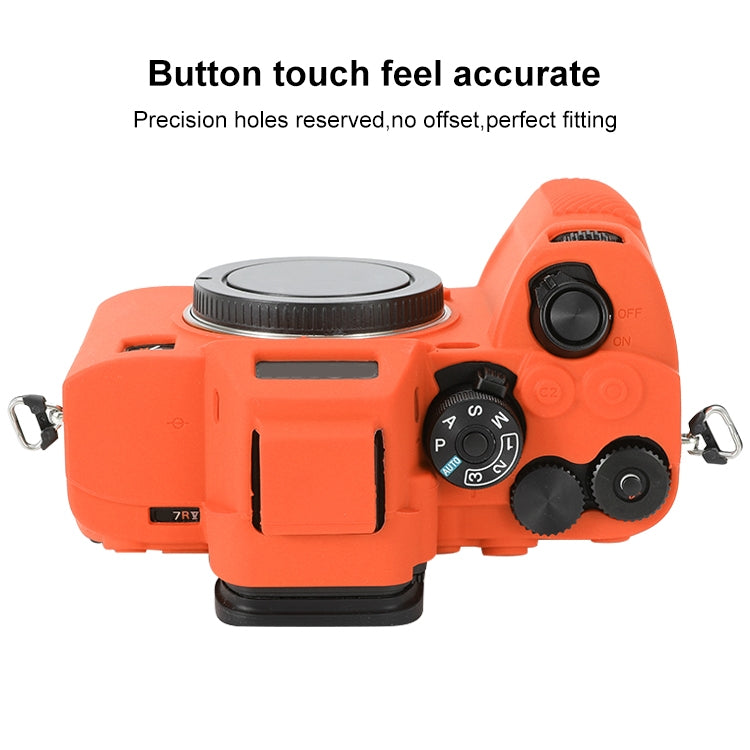 For Sony ILCE-7RM5 / Alpha 7R V Soft Silicone Protective Case (Orange) by buy2fix